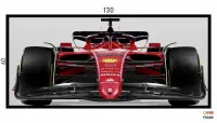 Quadro Decorativo Carro Ferrari Frente F1 Corrida Gp 130x60 preta 2x2 cm - Foto 3