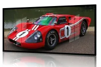 Quadro Decorativo Carro Ford GT40 1967 Corrida 130x60 moldura preta 2x2 cm - Foto 2