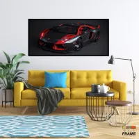 Quadro Decorativo Carro Lamborghini Aventador Armagedon 130x60 preta 2x2 cm - Foto 7