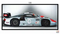 Quadro Decorativo Carro Potente Porsche 130x60 com moldura preta 2x2 cm - Foto 3