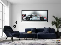 Quadro Decorativo Carro Potente Porsche 130x60 com moldura preta 2x2 cm - Foto 4