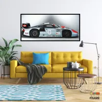 Quadro Decorativo Carro Potente Porsche 130x60 com moldura preta 2x2 cm - Foto 7