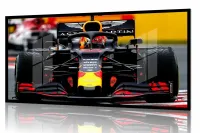 Quadro Decorativo Carro Redbull Aston Martin F1 130x60 moldura preta 2x2 cm - Foto 2