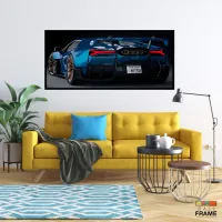 Quadro Decorativo Carro Soprt Japonês  130x60 moldura preta 2x2 cm - Foto 7