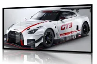 Quadro Decorativo Carro Sport Nissan GT3 130x60 Moldura preta 2x2 cm - Foto 2