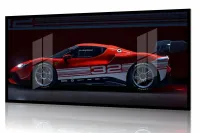 Quadro Decorativo Carro Sportivo Farrari 130x60 Moldura preta 2x2 cm - Foto 2
