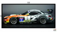 Quadro Decorativo Carro Superesportivo 130x60 com moldura preta 2x2 cm - Foto 3