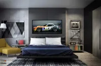 Quadro Decorativo Carro Superesportivo 130x60 com moldura preta 2x2 cm - Foto 5