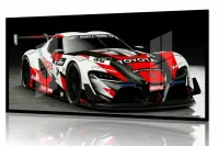 Quadro Decorativo Carro Toyota Supra Corrida 130x60 moldura preta 2x2 cm - Foto 2