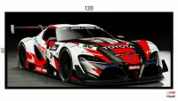 Quadro Decorativo Carro Toyota Supra Corrida 130x60 moldura preta 2x2 cm - Foto 3