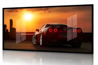 Quadro Decorativo Corvette Adrenalina 130x60 Moldura preta 2x2 cm - Foto 2