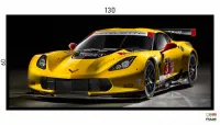 Quadro Decorativo Corvette Alta Velocidade 130x60 Moldura preta 2x2 cm - Foto 3