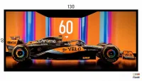 Quadro Decorativo F1 Corrida Carro GP 130x60 moldura preta 2x2 cm - Foto 3
