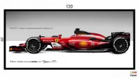 Quadro Decorativo F1 Escuderia Ferrari 130x60 Moldura preta 2x2 cm - Foto 3