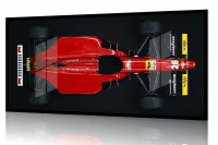 Quadro Decorativo F1 Ferrari Antiga Corrida 130x60 Moldura preta 2x2 cm - Foto 2