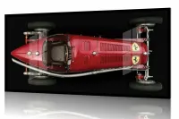 Quadro Decorativo F1 Ferrari Super Antiga 130x60 Moldura preta 2x2 cm - Foto 2