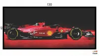 Quadro Decorativo Ferrari GP F1 Corrida 130x60 Moldura preta 2x2 cm - Foto 3