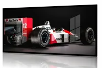 Quadro Decorativo Marlboro F1 Honda Senna 130x60 Moldura preta 2x2 cm - Foto 2