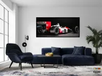 Quadro Decorativo Marlboro F1 Honda Senna 130x60 Moldura preta 2x2 cm - Foto 4