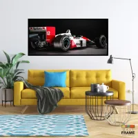Quadro Decorativo Marlboro F1 Honda Senna 130x60 Moldura preta 2x2 cm - Foto 7