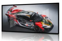 Quadro Decorativo Mc Laren Senna Marlboro Carro 130x60 preta 2x2 cm - Foto 2