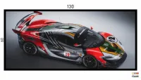 Quadro Decorativo Mc Laren Senna Marlboro Carro 130x60 preta 2x2 cm - Foto 3