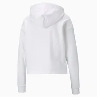 Moletom Cropped Puma Com Capuz Essentials Logo  Feminino - Foto 4