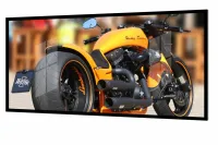 Quadro Decorativo Moto Esportiva Energia 130x60 Moldura preta 2x2 cm - Foto 2