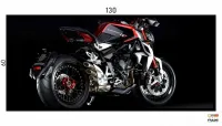 Quadro Decorativo Moto Esportiva Exposição 130x60 Moldura preta 2x2 cm - Foto 3