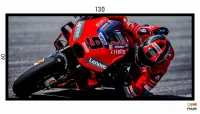 Quadro Decorativo Moto GP Alta Velocidade 130x60 Moldura preta 2x2 cm - Foto 3