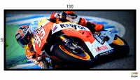 Quadro Decorativo Moto GP Dinâmica 130x60 Moldura preta 2x2 cm - Foto 3
