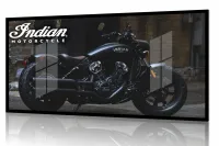 Quadro Decorativo Moto GP Energia 130x60 Moldura preta 2x2 cm - Foto 2