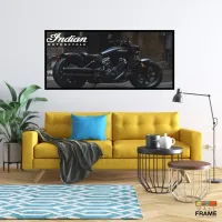 Quadro Decorativo Moto GP Energia 130x60 Moldura preta 2x2 cm - Foto 7