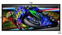 Quadro Decorativo Moto GP Exposição 130x60 Moldura preta 2x2 cm - Foto 3