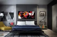 Quadro Decorativo Moto GP Força 130x60 Moldura preta 2x2 cm - Foto 5