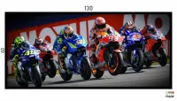 Quadro Decorativo Moto GP Sensação 130x60 Moldura preta 2x2 cm - Foto 3