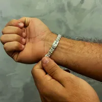 Pulseira de prata 950 - Madrid - PUL273 - Foto 3