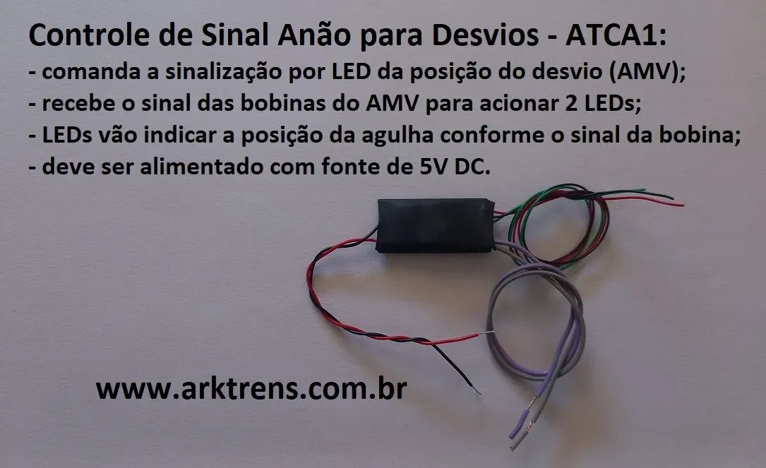 Controle de Sinal Anão para Desvios - ATCA1 - ARK TRENS - Foto 2