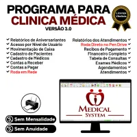 Programa Consultório e Clinica Médica com Agendamento e Financeiro v3.0 — imagem principal