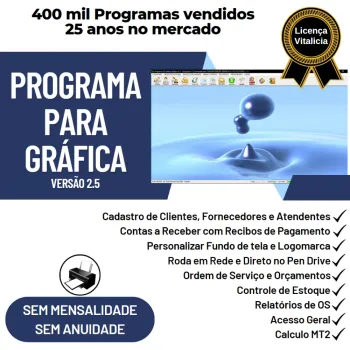 Programa OS Gráfica Rápida com Produtos e Orçamentos v2.5