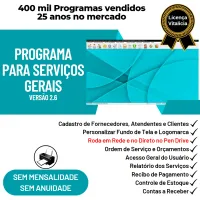 Programa OS Serviços Gerais, Orçamentos e Relatórios v2.6 — imagem principal