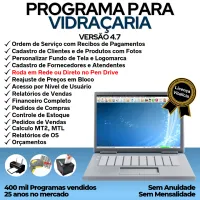 Programa OS Vidraçaria e Esquadrias com Vendas e Financeiro v4.7 — imagem principal