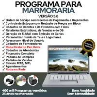 Programa Ordem de Serviço Marmoraria com Vendas e Financeiro e Agendamento v5.8 — imagem principal