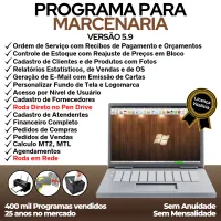 Programa Ordem de Serviço Marcenaria com Vendas e Financeiro e Agendamento v5.9 — imagem principal