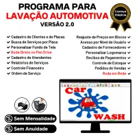 Programa para Lavagem Automotiva com Ordem de Serviço, Vendas e Financeiro v2.0 — imagem principal