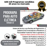 Programa para Oficina Auto Elétrica com Vendas e Estoque v1.0 — imagem principal