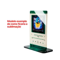 Troféu Acrílico Cristal com Base - Torre 10x16,5cm - Foto 2