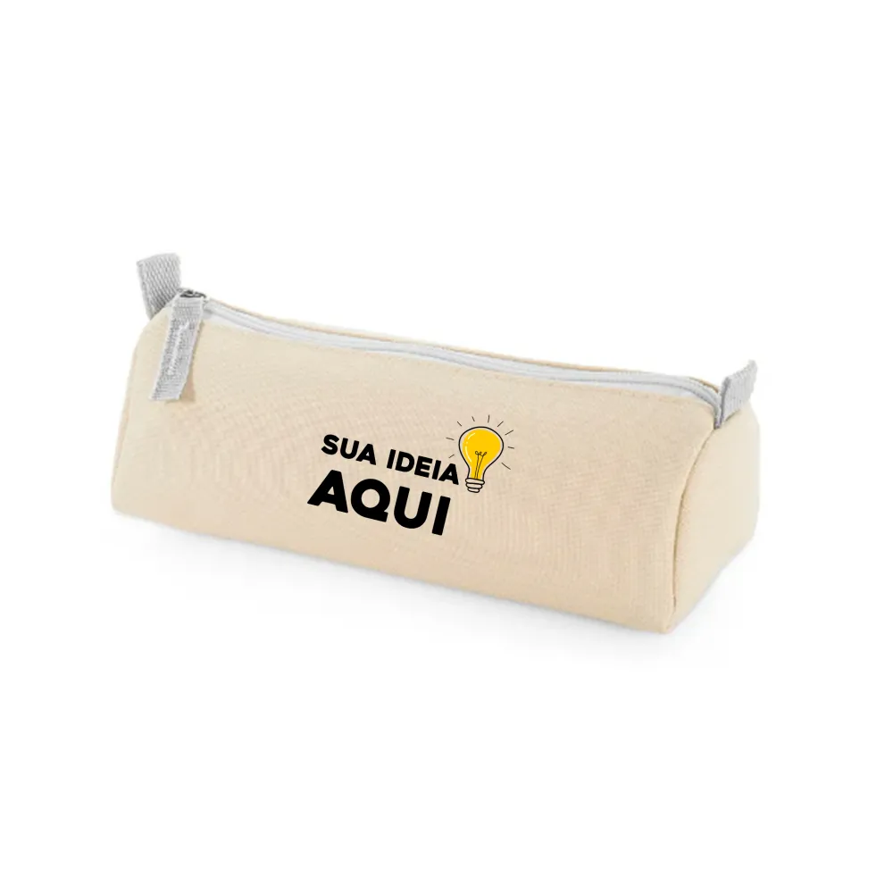 Estojo de Lápis Horizontal Bege - 21x8,5x6,5cm