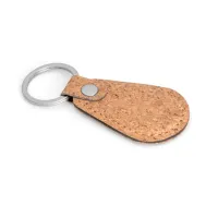 Chaveiro de Cortiça Modelo Gota - 3,5x5,5cm - Foto 2