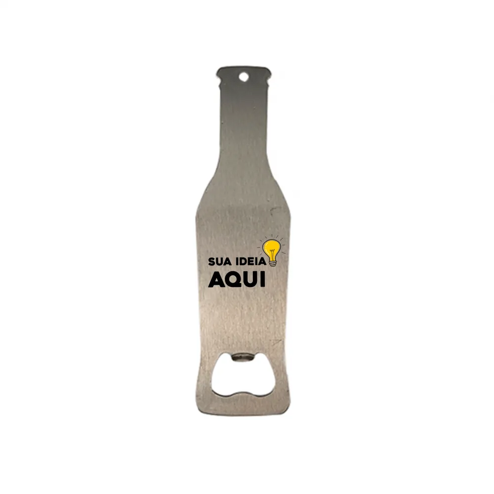 Abridor de Garrafas de Inox 4x14cm Imagem